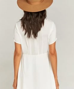 Show Me Your Mumu Bernadette Babydoll ~ White Silky Dots Clothes 10 Show Me Your Mumu Bernadette Babydoll ~ White Silky Dots Clothes