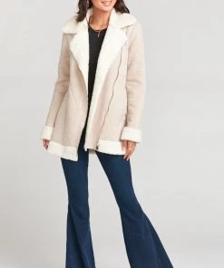 Show Me Your Mumu Calgary Coat ~ Horchata Faux Suede