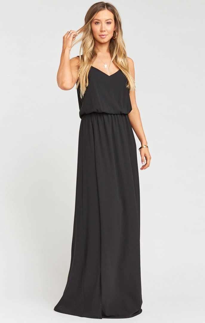 Show Me Your Mumu Kendall Maxi Dress ~ Black Chiffon Bridesmaids Dresses 7 Show Me Your Mumu Kendall Maxi Dress ~ Black Chiffon Bridesmaids Dresses