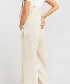 Show Me Your Mumu Jansen Jumpsuit ~ Cream Linen