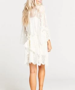 Show Me Your Mumu Lilah Lace Robe ~ White Clothes