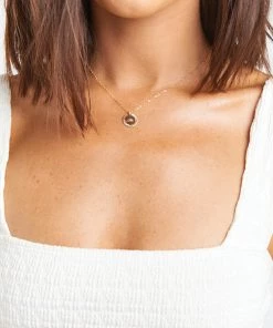 Show Me Your Mumu Paradigm Sun Stamp Coin Necklace ~ Gold