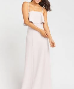 Show Me Your Mumu Monaco Ruffle Gown ~ Show Me The Ring Stretch Crepe Bridesmaids Dresses