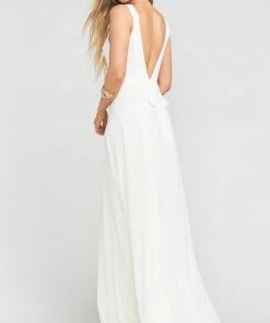 Show Me Your Mumu Bridesmaids Dresses Jenn Maxi Dress ~ Wedding Cake Chiffon