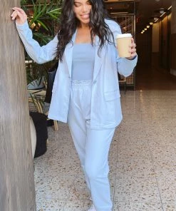 Show Me Your Mumu New Mu Lazy Chic Jogger ~ Periwinkle Knit