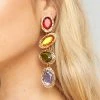 Show Me Your Mumu Salma Drop Earrings ~ Gold/Rainbow