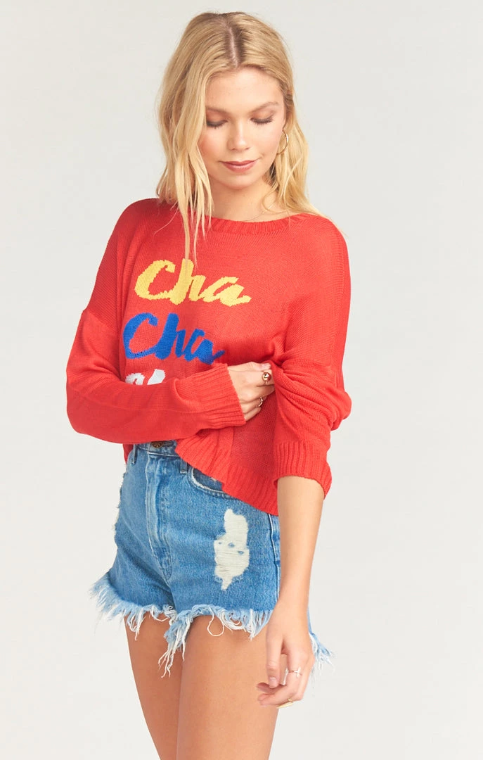 Show Me Your Mumu Cropped Varsity Sweater ~ Cha Cha Cha Knit Tops 4 Show Me Your Mumu Cropped Varsity Sweater ~ Cha Cha Cha Knit Tops