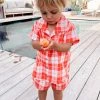 Show Me Your Mumu New Mu Lil Button Up Shirt ~ Picnic Plaid