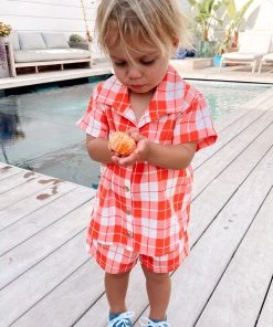 Show Me Your Mumu New Mu Lil Button Up Shirt ~ Picnic Plaid