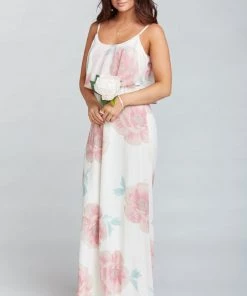 Show Me Your Mumu Caitlin Ruffle Maxi Dress ~ GWSXMUMU Wedding Bells Floral