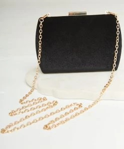 Show Me Your Mumu Accessories Hyde Evening Clutch Bag ~ Black