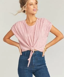 Show Me Your Mumu Anjelica Top ~ Silky Scrunch Mauve Clothes