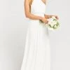 Show Me Your Mumu Amanda Maxi Dress ~ Wedding Cake Chiffon Bridesmaids Dresses