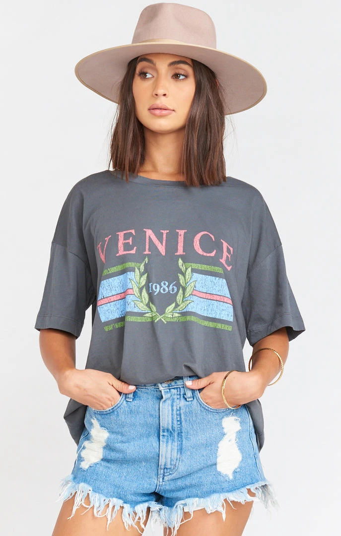 Show Me Your Mumu Travis Tee ~ Venice 1986 Grey Graphic 6 Show Me Your Mumu Travis Tee ~ Venice 1986 Grey Graphic