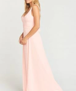 Show Me Your Mumu Jenn Maxi Dress ~ Frosty Pink Crisp Bridesmaids Dresses