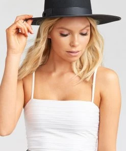 Show Me Your Mumu New Mu Lack Of Color Noir Rancher Hat ~ Black