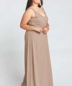 Show Me Your Mumu Kendall Maxi Dress ~ Dune Chiffon Bridesmaids Dresses