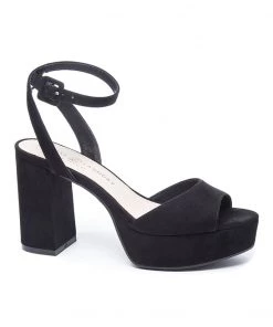 Show Me Your Mumu Accessories Theresa Block Heels ~ Black