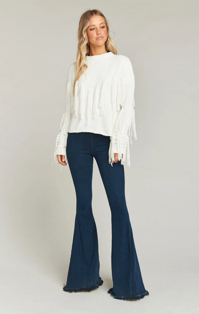 Show Me Your Mumu Carlton Crop Fringe Sweater ~ Alpine Knit 3 Show Me Your Mumu Carlton Crop Fringe Sweater ~ Alpine Knit