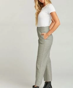 Show Me Your Mumu Bottoms Clover Straight Flare Pants ~ London Calling Plaid