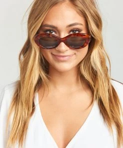 Show Me Your Mumu Accessories Crap Eyewear The Love Tempo Sunglasses ~ Gloss Havana Tortoise