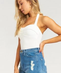 Show Me Your Mumu Clothes Chrissie Bodysuit ~ Bone