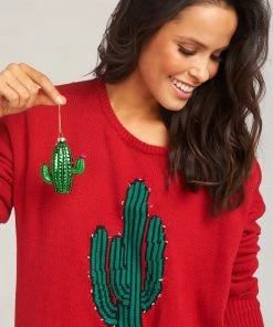 Show Me Your Mumu Sunnylife ~ Cactus Festive Ornament ~ Green