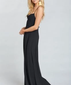 Show Me Your Mumu Wedding Guest Dresses Godshaw Goddess Gown ~ Black Chiffon