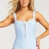 Show Me Your Mumu Swim Lucia One Piece ~ Nautical Stripe