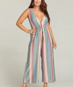 Show Me Your Mumu Joanna Jumpsuit ~ Mutown Stripe Rompers