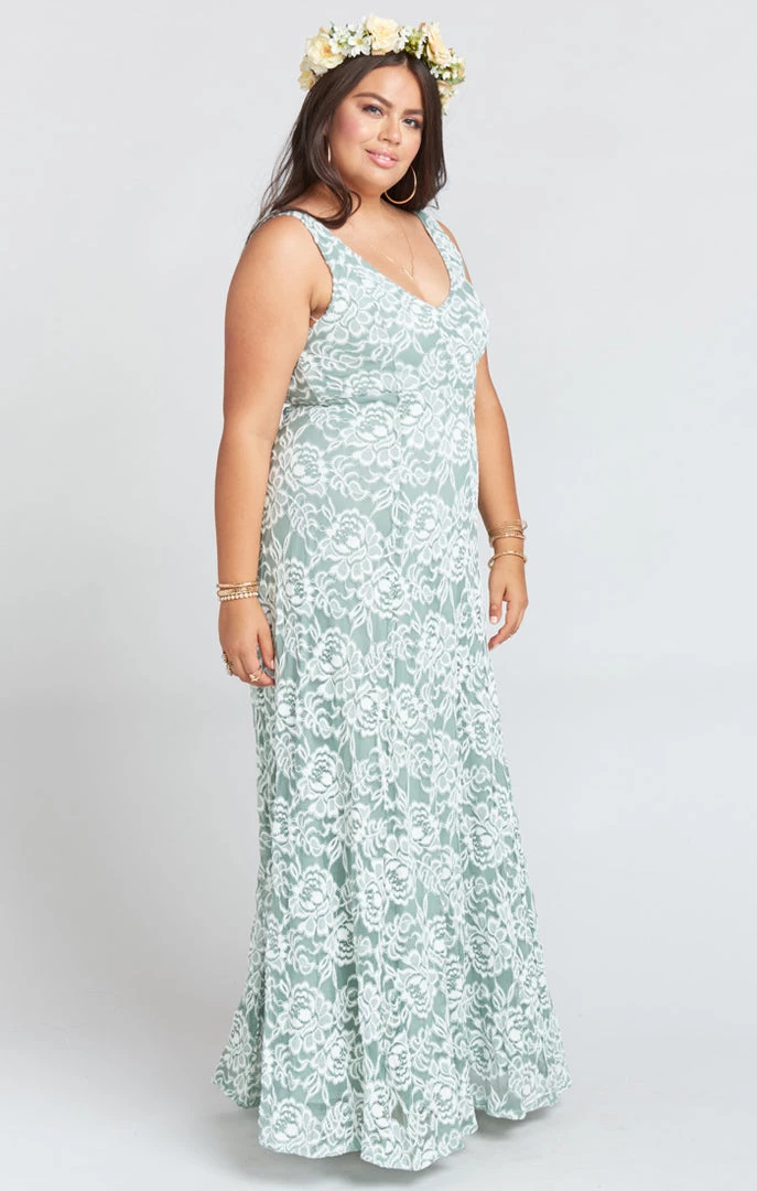 Show Me Your Mumu Dresses Jenn Maxi Dress ~ Lovers Lace Silver Sage 9 Show Me Your Mumu Dresses Jenn Maxi Dress ~ Lovers Lace Silver Sage