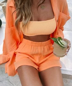 Show Me Your Mumu New Mu Hendrix Shorts ~ Orange