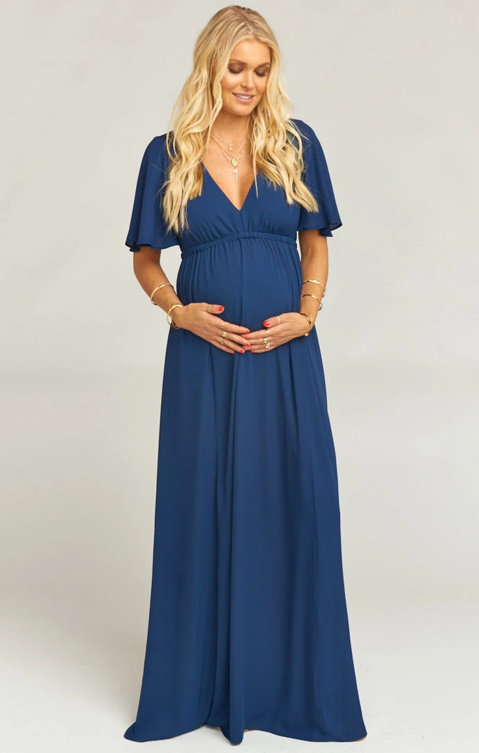 Show Me Your Mumu Emily Empire Maxi Dress ~ Rich Navy Crisp 14 Show Me Your Mumu Emily Empire Maxi Dress ~ Rich Navy Crisp