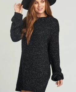 Show Me Your Mumu Sweaters Albert Sweater Dress ~ Shimmery Night Knit
