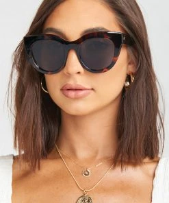 Show Me Your Mumu LeSpecs Air Heart Sunglasses ~ Tort