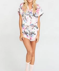 Show Me Your Mumu Clothes Piper PJ Set With Eye Mask ~ Sweet Floral