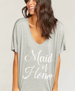 Show Me Your Mumu Benji Tunic Sleep Set ~ Maid Of Honor Grey
