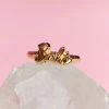 Show Me Your Mumu Barbie Script Ring ~ Gold