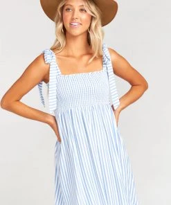 Show Me Your Mumu Maternity Sunny Tie Dress ~ Anchor Stripe