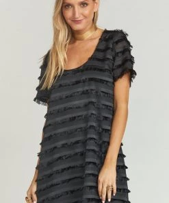 Show Me Your Mumu Demi Dress ~ Party Fringe Black Clothes