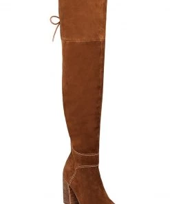 Show Me Your Mumu Steve Madden ~ Novela High Boots Tan ~ Suede