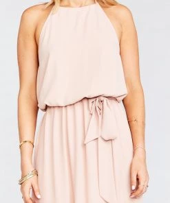 Show Me Your Mumu Bridesmaids Dresses Bridesmaid Sash ~ Dusty Blush Crisp