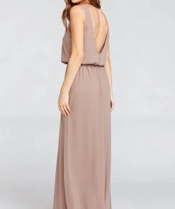 Show Me Your Mumu Kendall Maxi Dress ~ Dune Chiffon Bridesmaids Dresses