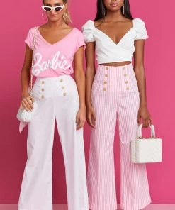 Show Me Your Mumu Stacie Sailor Pants ~ White Poplin Bottoms 9 Show Me Your Mumu Stacie Sailor Pants ~ White Poplin Bottoms