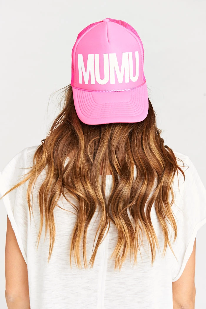 Show Me Your Mumu Mumu Trucker Hat ~ Neon Pink 6 Show Me Your Mumu Mumu Trucker Hat ~ Neon Pink