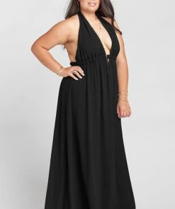 Show Me Your Mumu Luna Halter Dress ~ Black Chiffon 13 Show Me Your Mumu Luna Halter Dress ~ Black Chiffon