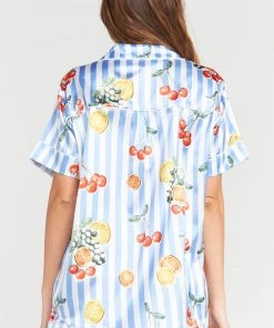 Show Me Your Mumu Slumber PJ Set ~ Fruit Basket Stripe