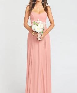 Show Me Your Mumu Bridesmaids Dresses Godshaw Goddess Gown ~ Rustic Mauve Crisp