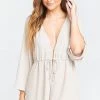 Show Me Your Mumu Roxy Romper ~ Show Me The Ring Crisp Rompers