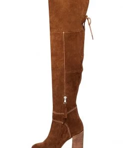 Show Me Your Mumu Steve Madden ~ Novela High Boots Tan ~ Suede